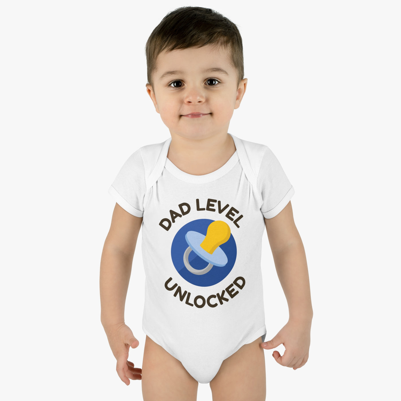 Baby Rib Bodysuit - Dad - Level Cute Baumwolle Kinder Gift,