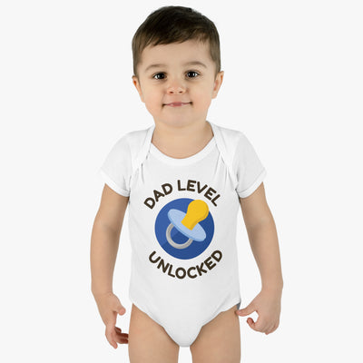 Baby Rib Bodysuit - Dad - Level Cute Baumwolle Kinder Gift,