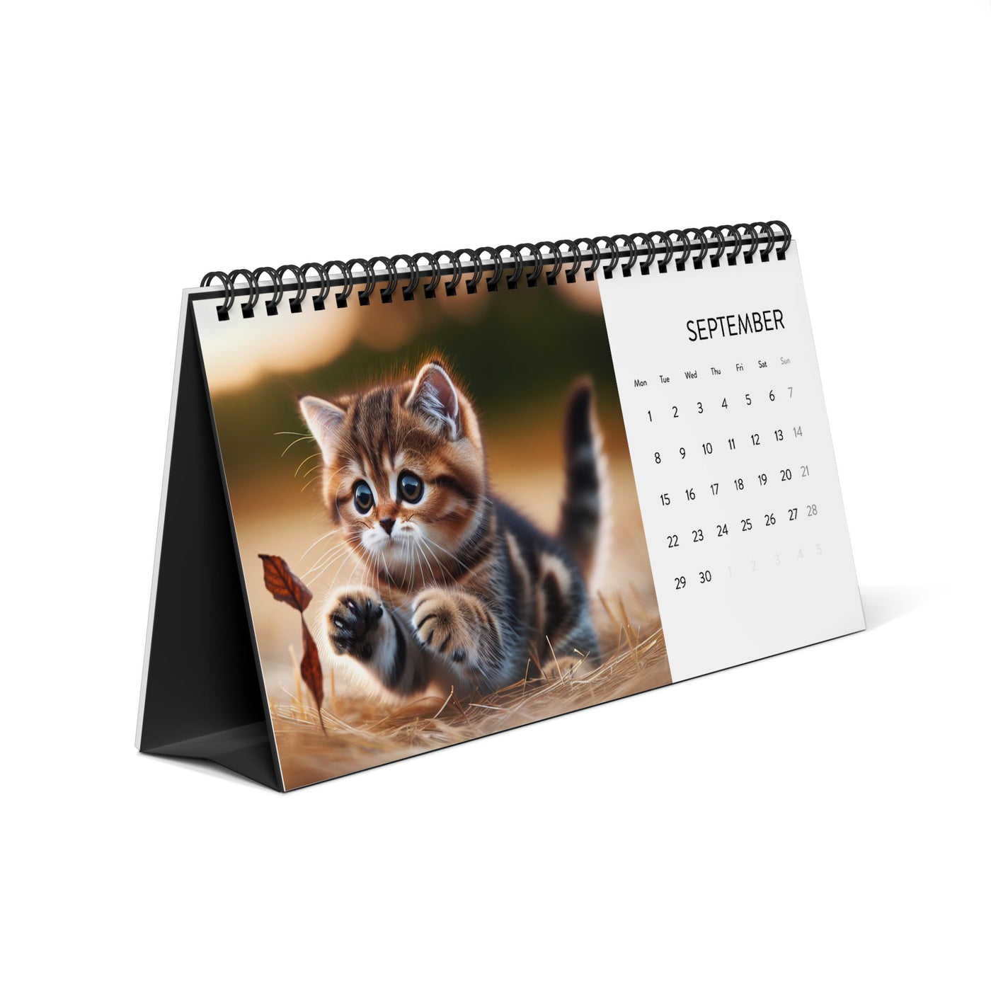 Desk Calendar 2025 Christmas Cats Gift