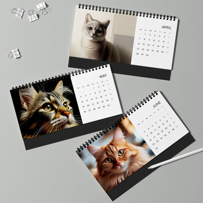 Desk Calendar 2025 Christmas Cats Gift