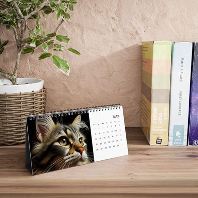 Desk Calendar 2025 Christmas Cats Gift