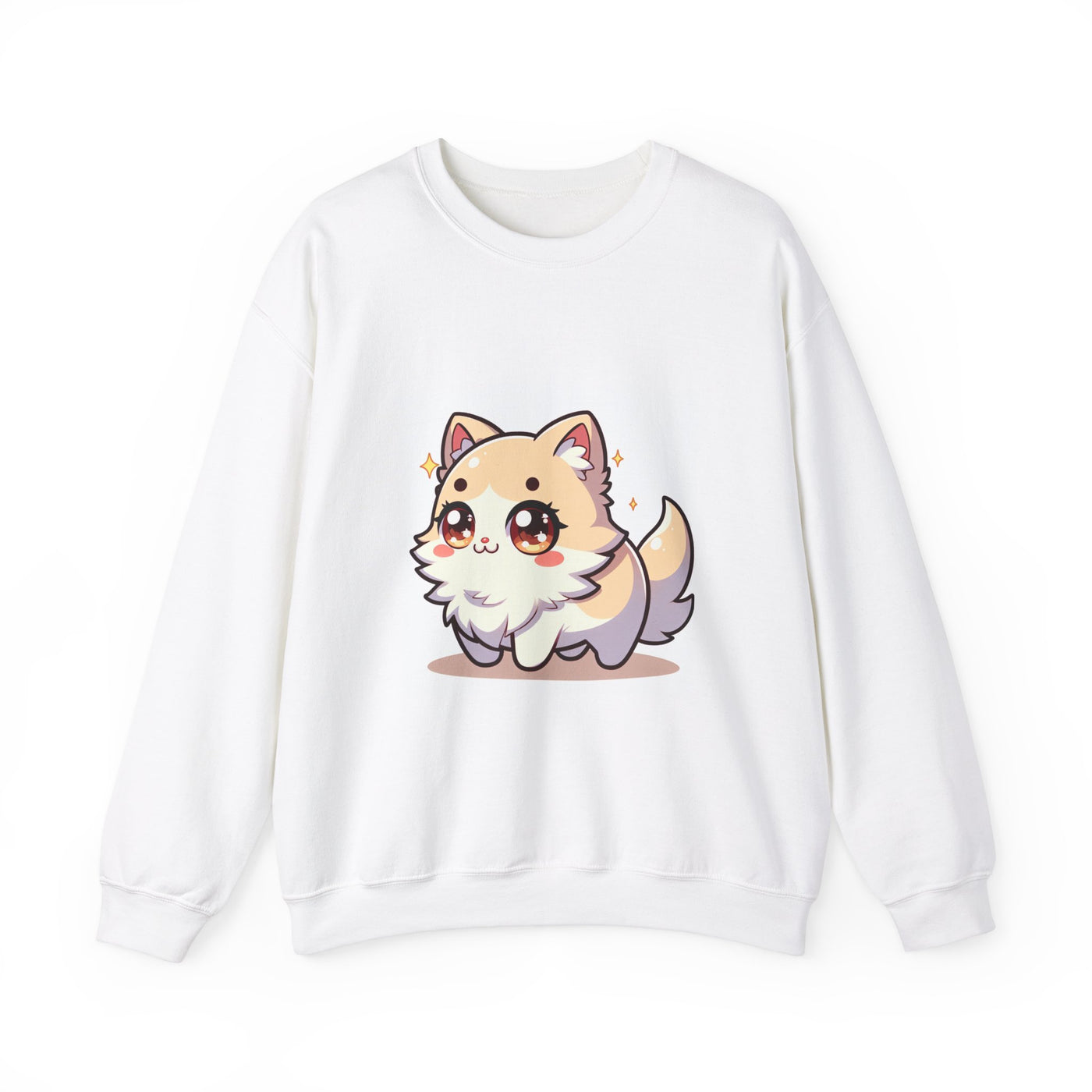 Anime Cat Hoodie - Unisex Heavy Blend™ Crewneck Sweatshirt