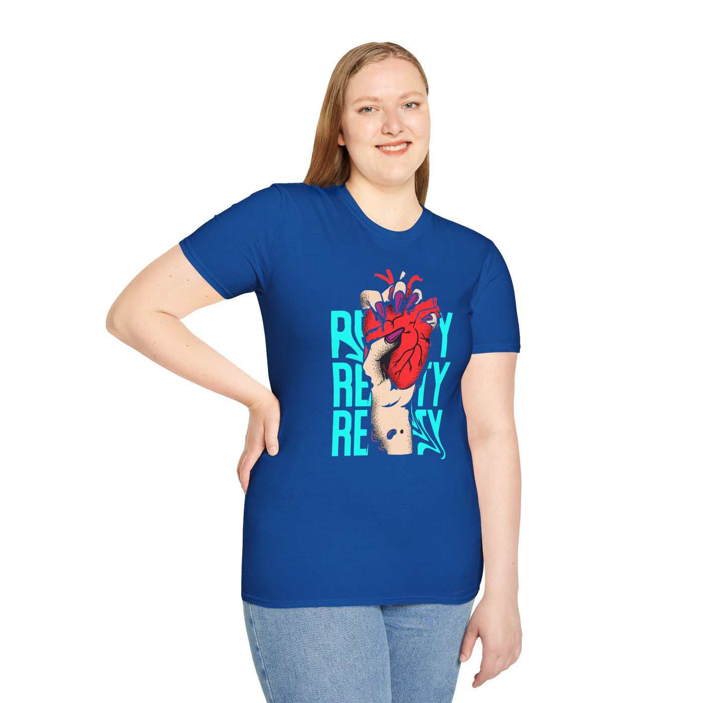 Unisex Softstyle T-Shirt, Reality Heart