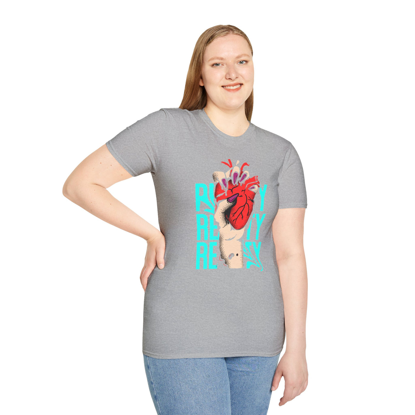 Unisex Softstyle T-Shirt, Reality Heart