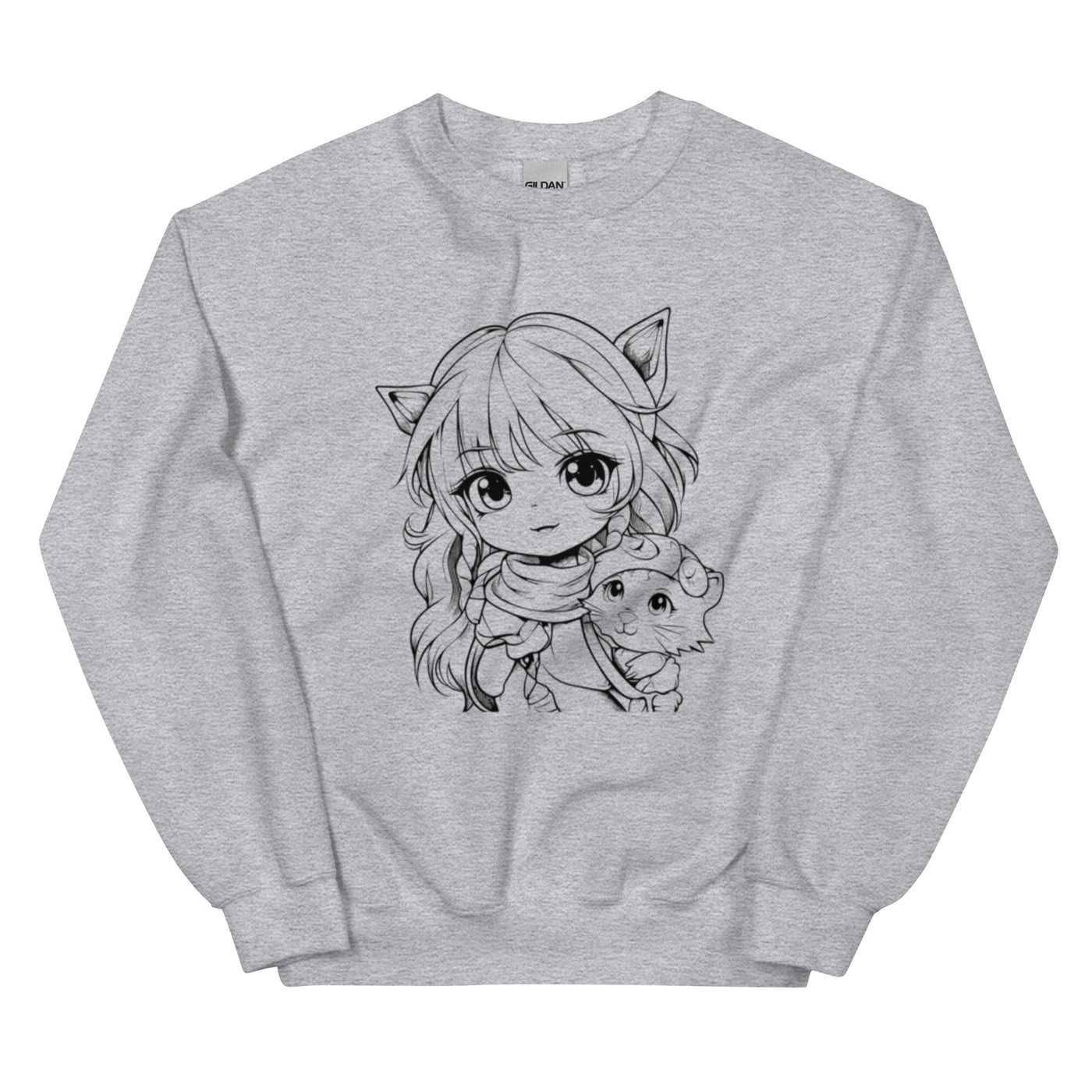 Unisex-Pullover "Cute Anime Girl"