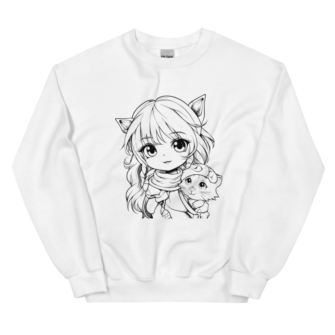 Unisex-Pullover "Cute Anime Girl"