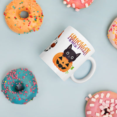 Süße Weiße Halloween Tasse