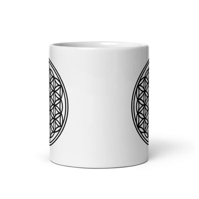 White glossy mug