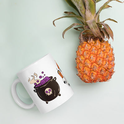 Süße Weiße Halloween Tasse